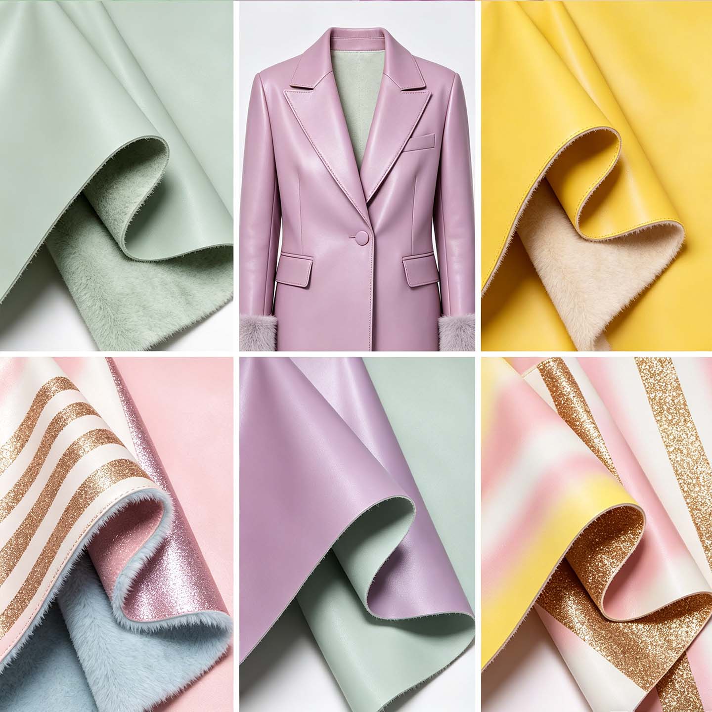 Ultra Soft Lambskin-look PU Leather for Garments Modern Apparel or dress and form-fitting skirt