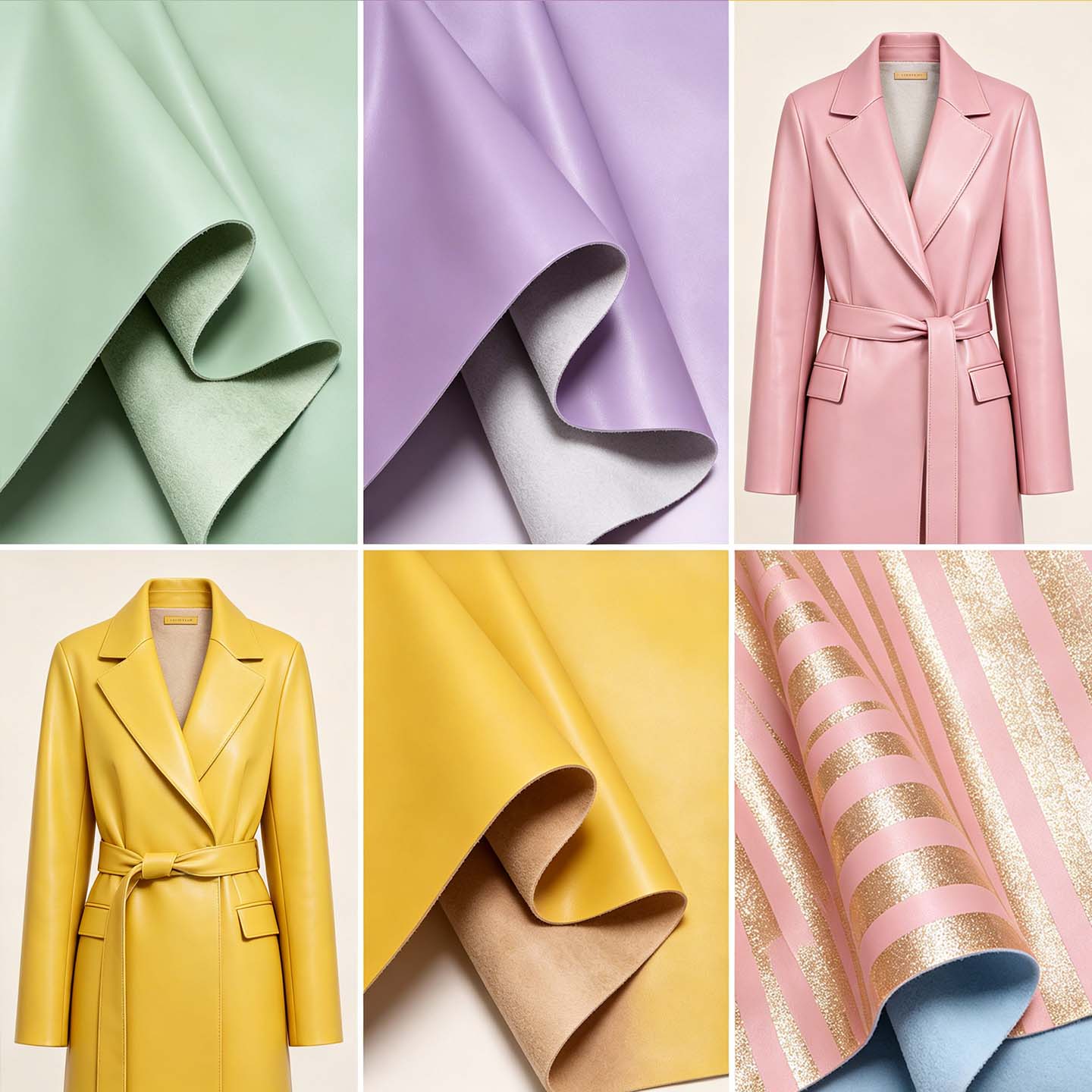 Ultra Soft Lambskin-look PU Leather for Garments Modern Apparel or dress and form-fitting skirt