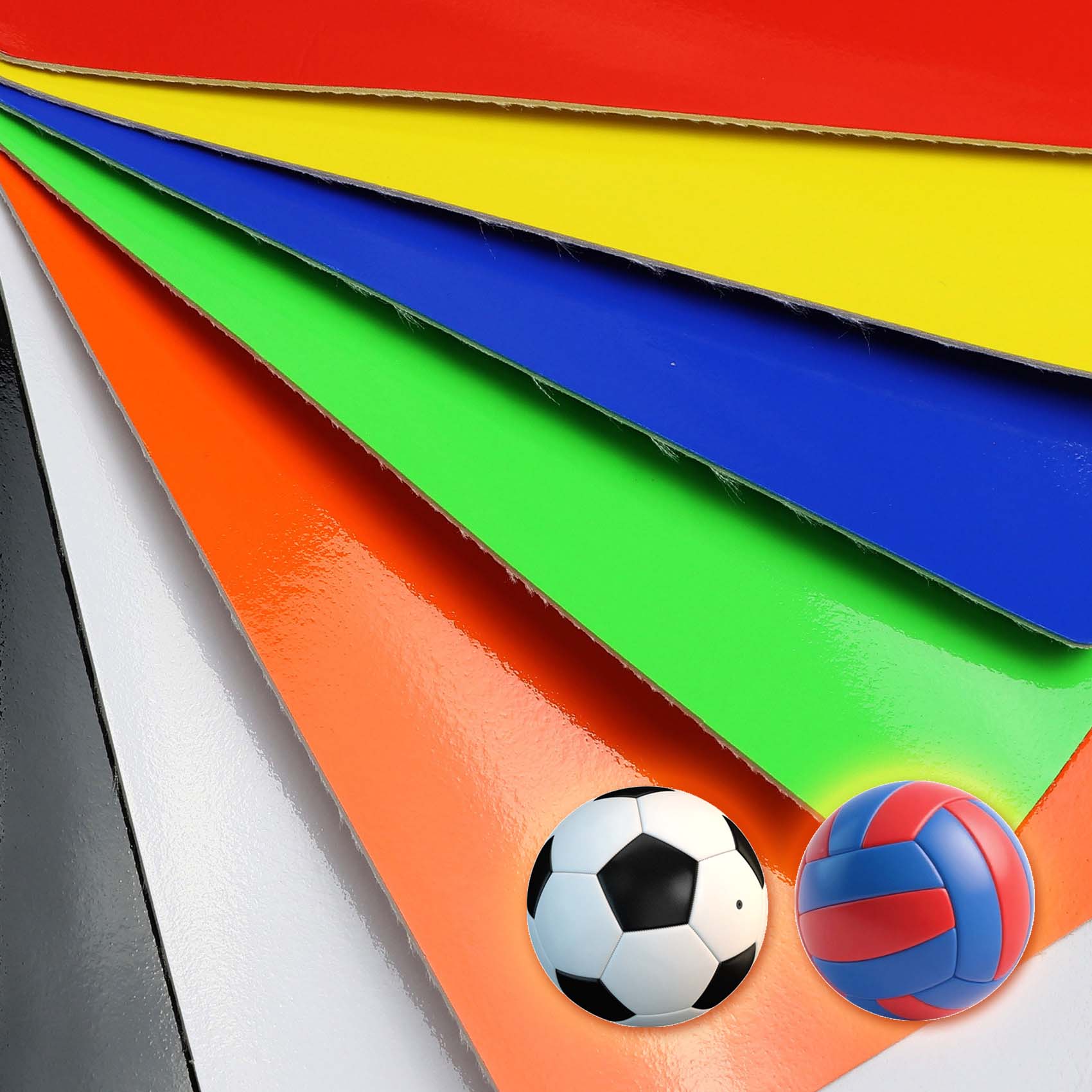 Sports balls PU artificial leather reflective PVC leather